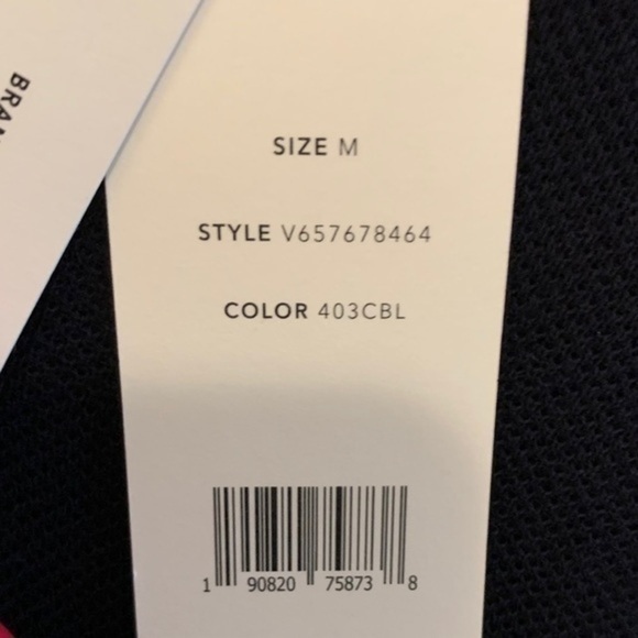 Vince V-Neck 3/4-Sleeve Fine Gauge Cotton Sweater - Picture 5 of 5